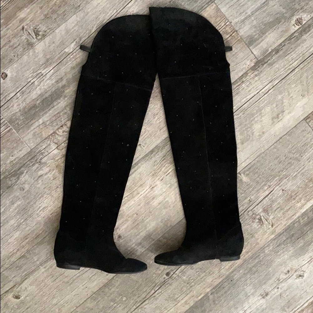 See by Chloe OTK studded boots